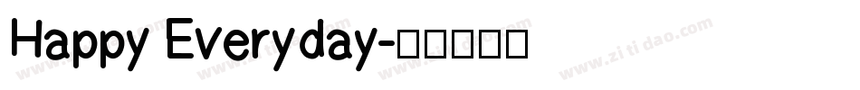 Happy Everyday字体转换